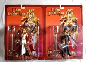 Lady Pendragon Combo Deal, BROWN & Blonde HAIR Action Figures both for one price