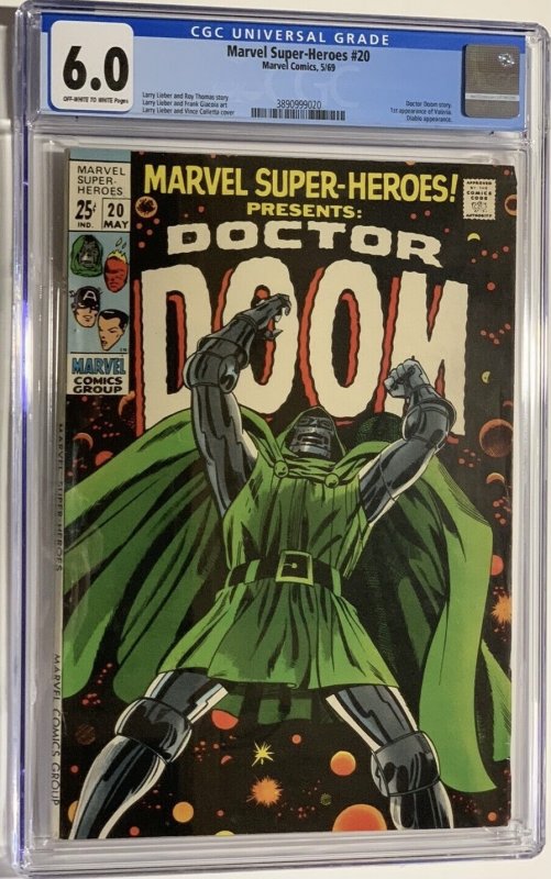 Marvel Super-Heroes #20 Presents Doctor Doom (1969) CGC Graded 6.0