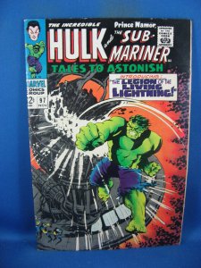 TALES TO ASTONISH 97 F HULK MARVEL 1968 X MEN