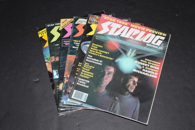 STARLOG Magazine lot of 6 - #8, 14, 16, 18, 25, 30 ~ Star Trek, Star Wars etc