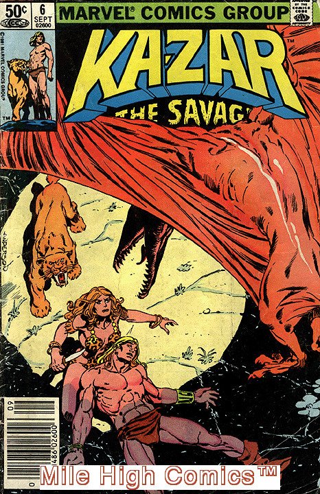 KA-ZAR  (1981 Series)  (THE SAVAGE) (MARVEL) #6 NEWSSTAND Good Comics Book