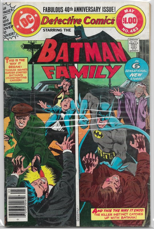 Detective Comics   vol. 1   #483 VG Batman Family