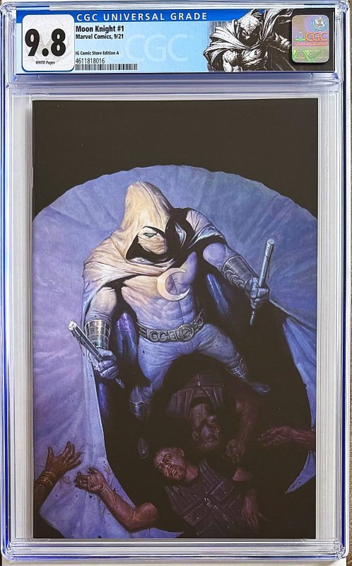 MOON KNIGHT #1 CGC 9.8 ? E.M. GIST VIRGIN - KEY 1ST CAMEO APP