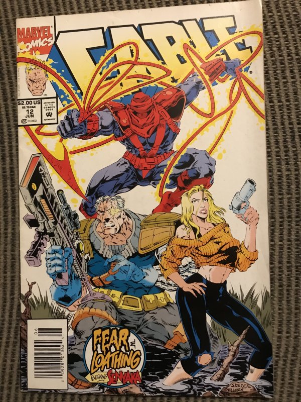 Cable 12 Newsstand Marvel Comics June 1994 Vg Senyaka Scott Loboell Art Comic Books Modern Age Marvel Cable Superhero Hipcomic