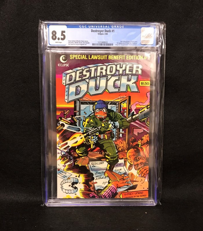 Destroyer Duck #1 (Eclipse, 1982) CGC 8.5 - 1st Groo the Wanderer