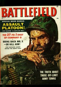 Battlefield Pulp Magazine #1 1957- Charles Copeland - James Bama- VG