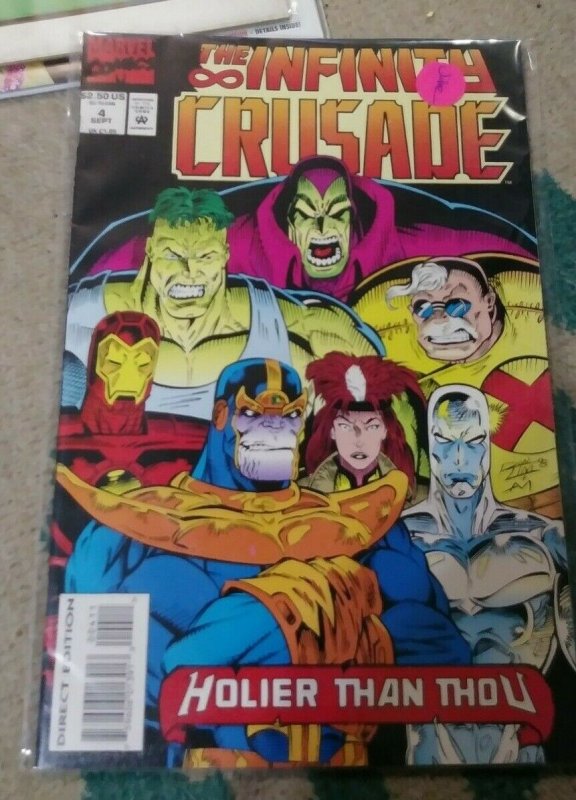 INFINITY CRUSADE  # 4 thanos  WARLOCK HER KISMET   jim starlin MEPHISTO HULK