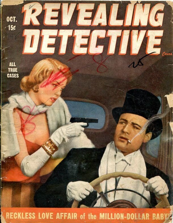 REVEALING DETECTIVE-OCT/1948-LOVE AFFAIRS-MILLION DOLLAR BABY-CON MEN-CARN FR/G