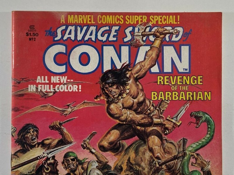 Marvel Comics Super Special #2 Conan Revenge of the Barbarian 1978 Marvel Mag