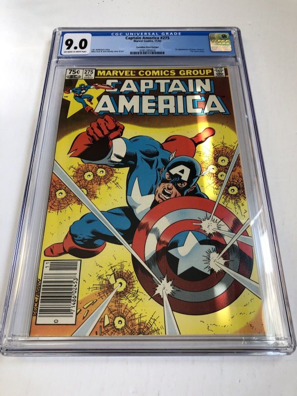 Captain America (1982) # 275 (CGC 9.0 WP To OWP) 1st App Baron Zemo II | CPV