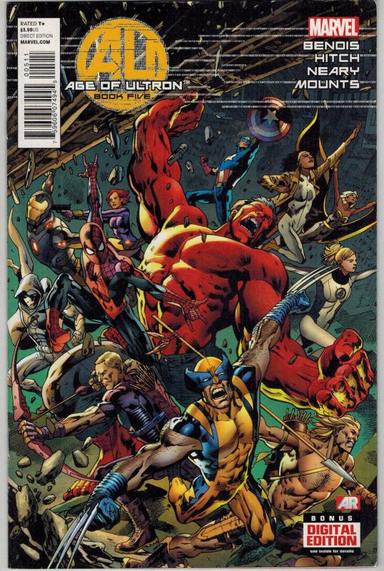 Avengers: Age of Ultron #1-10 Lot of 5Diff Black Widow Wolverine Hawkeye Spidey+