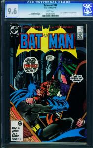 BATMAN #398-CGC 9.6 CATWOMAN-TWO-FACE COVER-0258616017