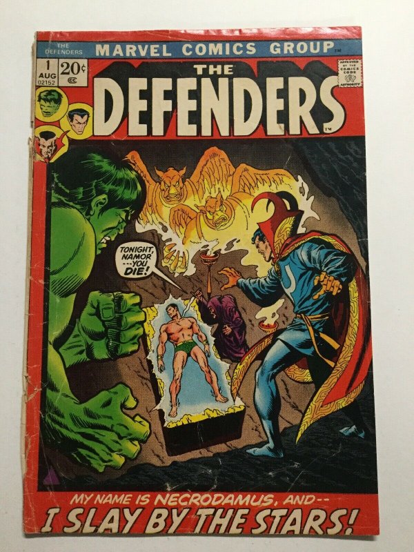 Defenders 1 Good Gd 2.0 Cover Detatched Marvel