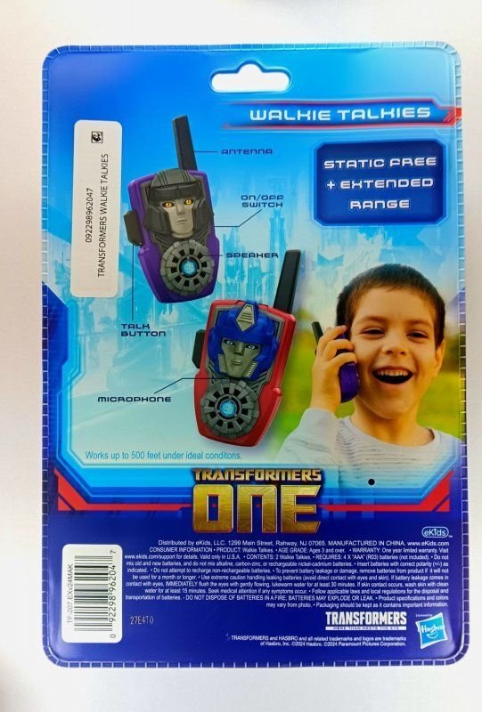 TRANSFORMERS: ONE | EXTENDED RANGE WALKIE TALKIES | 2 PLAYER SET | 2024 HASBRO