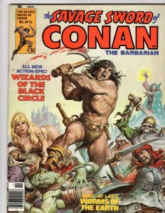 The Savage Sword of Conan #16 (1976) Earl Norem Cover Sword & Sorcery Magazine