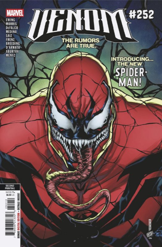 VENOM #252 ? 1:25 CORY SMITH RATIO VIRGIN 2ND PRINTING VARIANT