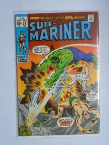 Sub-Mariner (1st Series) #34, 4.0 (1971) W/ Silver Surfer and the Hulk