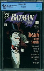 Batman #429 (1989) CBCS 9.4 NM