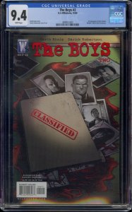 THE BOYS #2 CGC 9.4 1ST FEMALE MOTHER'S MILK FRENCHMAN WILDSTORM 003 