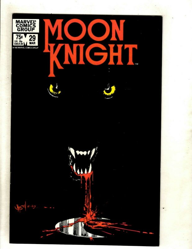 Lot Of 10 Moon Knight Marvel Comic Books # 21 22 23 24 25 26 27 28 29 30 HJ9