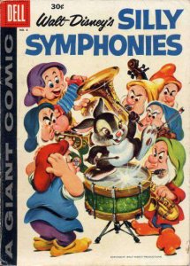 Silly Symphonies #8 FAIR ; Dell | low grade comic 1958 Walt Disney's Seven Dwarf