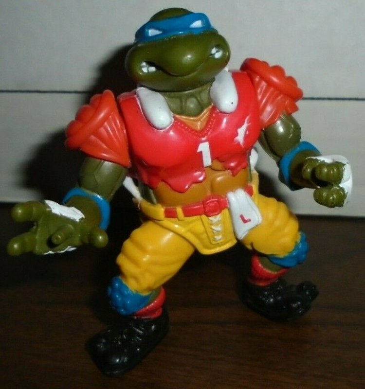 Football Leo Leonardo Action Figure Teenage Ninja Turtle Action Figure 1991