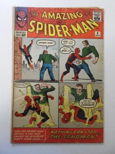 The Amazing Spider-Man #4 (1963) VG Condition 1st App of Sandman! moisture stain