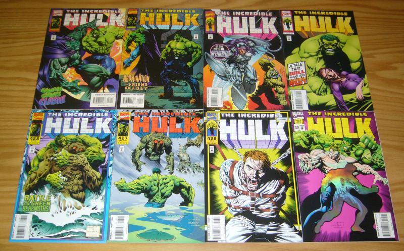 Incredible Hulk #425-432 VF/NM complete run by liam sharp - peter david set lot