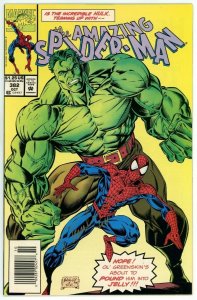 Amazing Spider Man #382 (1963) - 9.4 NM Hulk Newsstand Randy Emberlain Auto COA