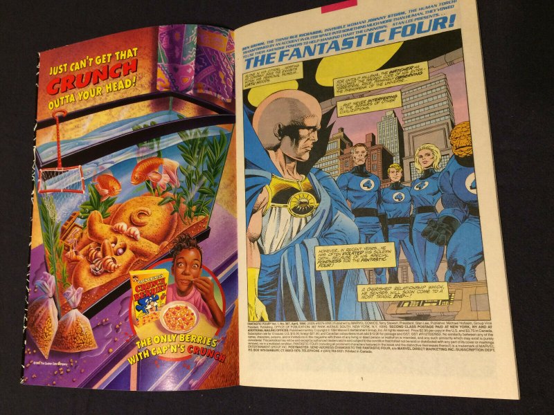 Fantastic Four #387 NM Foil Layered Cover (1994) Marvel Comics
