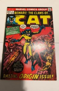The Cat #1 (1972) She stalks by night - Origin 70s key.