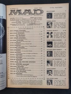 MAD Magazine #33 June 1957 (6/6.5) Norman Mingo Cover