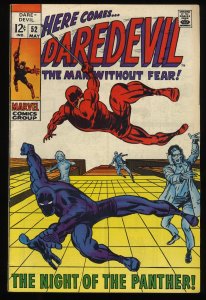 Daredevil #52 FN- 5.5 Black Panther! Barry Smith Cover!