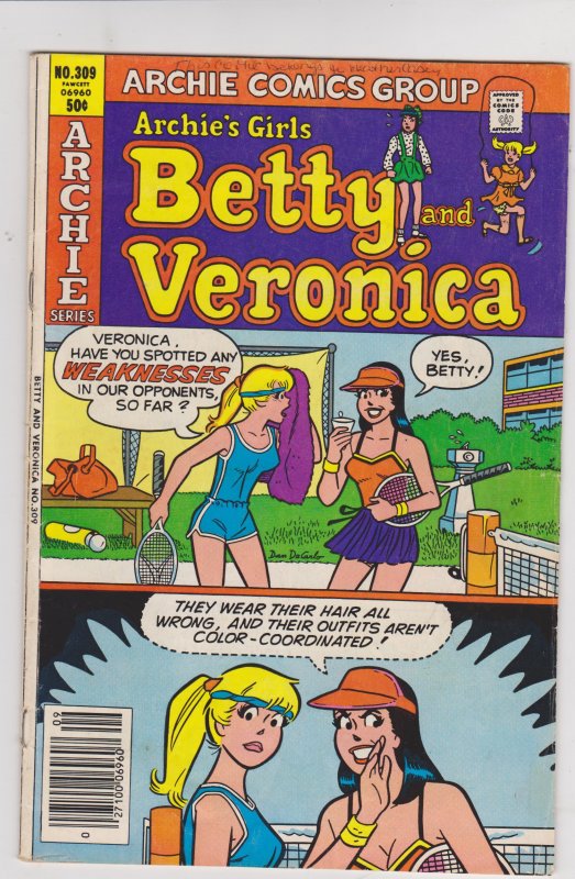 Archie's Girls Betty and Veronica #309