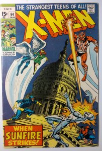 The X-Men #64 (6.0, 1969) 1st app of Sunfire