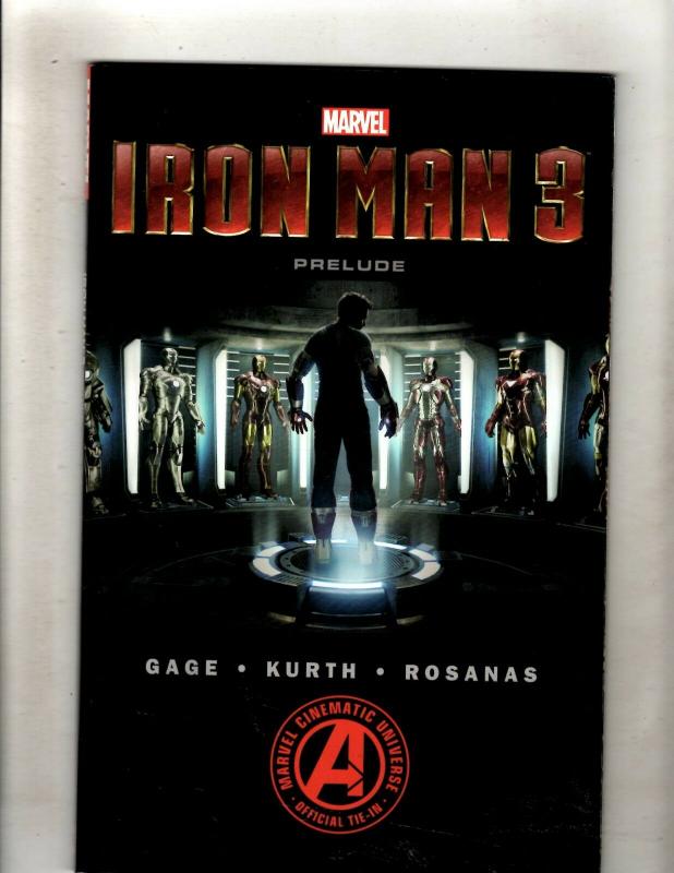 Iron Man 3 Prelude Marvel Comics Graphic Novel TPB Comic Book War Machine J352