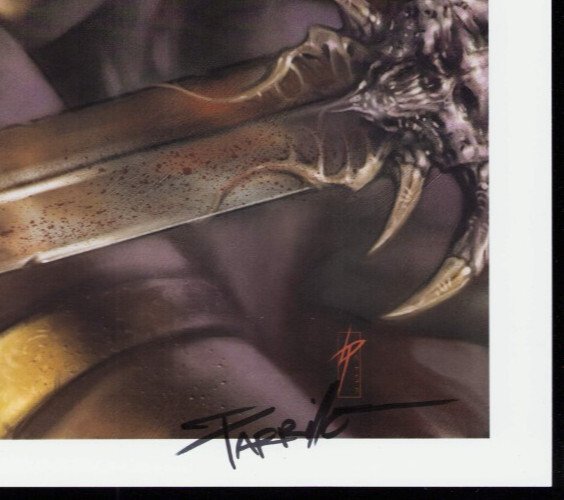 Red Sonja #79 Cover Art 11.5 x 16.5 Print signed by Lucio Parrillo