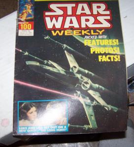 star wars weekly (uk) #100 photo cover luke & ieia  low grade