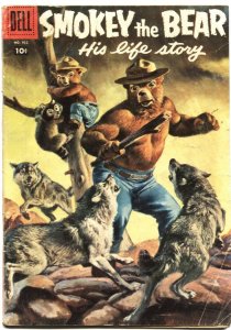 SMOKEY THE BEAR-HIS LIFE STORY-DELL-FOUR COLOR #946-1958-PREVENT FOREST FIRES... 