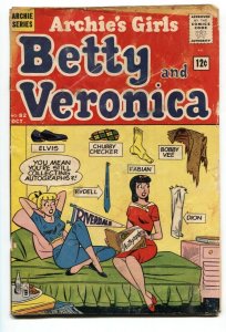Archie's Girls Betty & Veronica #82 1962-Elivs shoe cover