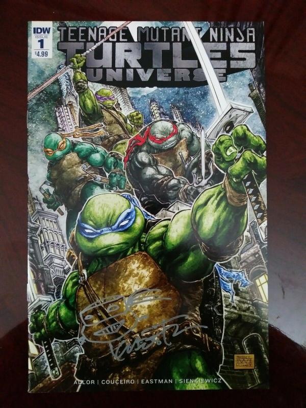 IDW Teenage Mutant Ninja Turtles Universe 1 (2016) Signed By Kevin Eastman