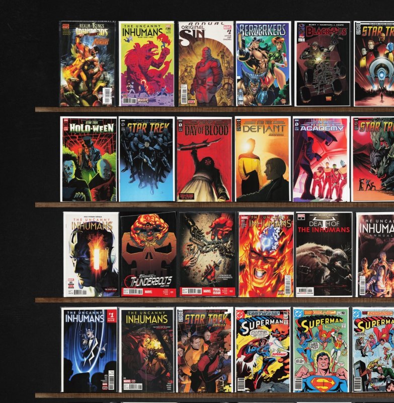 Huge Lot 140+ Comics with Uncanny Inhumans, Star Trek & More!