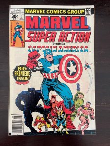 Marvel Super Action #1 1977 FN/VF 7.0 Captain America #100 Black Panther 
