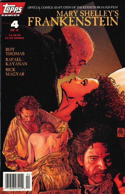 Frankenstein (Mary Shelley's ) #4 (Newsstand) FN ; Topps | Movie Adaptation