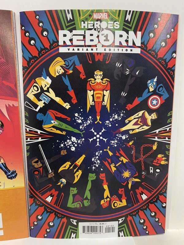 HEROES REBORN #1 1:50 Veregge + 1:25 Ed McGuiness Incentive Variant Set NM 2021