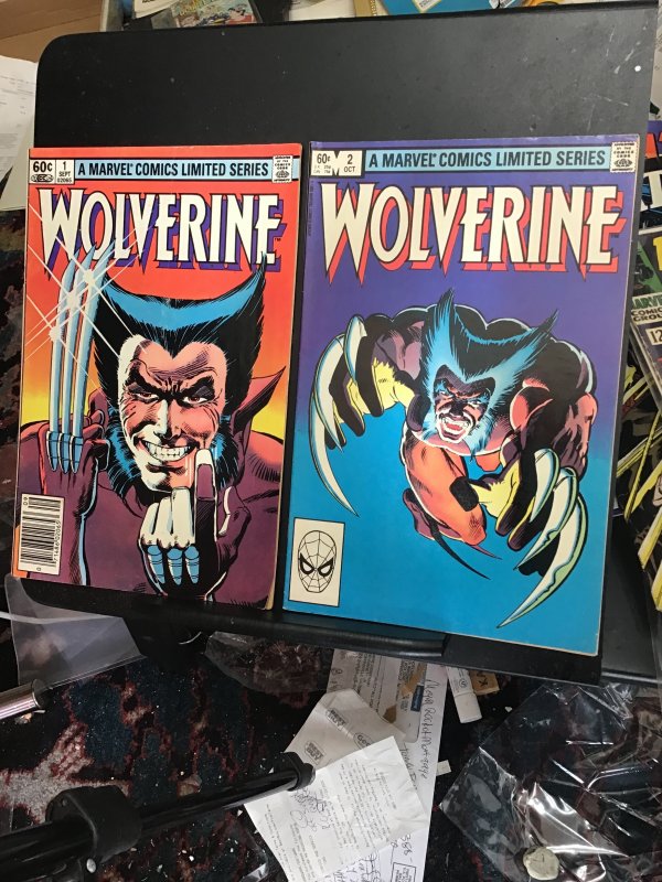 Wolverine #1-4;Direct Edition (1982) full mini series! VF/NM Wytheville CERT!