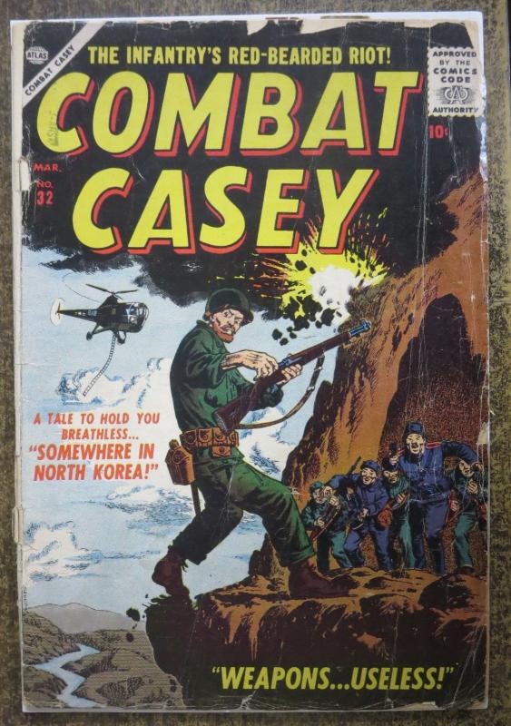 COMBAT CASEY #32 (ATLAS, 2/1957) FAIR, LOOSE COVER