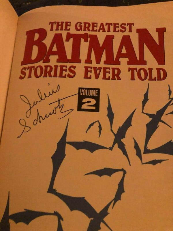 The Greatest Batman Stories Ever Told Vol #2 DC TPB SIGNED By J. SCHWARTZ 2 J883