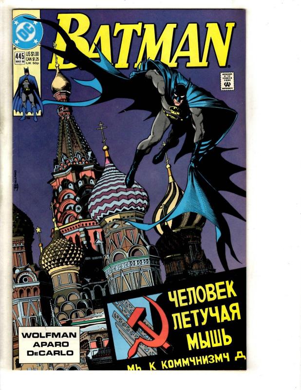 Lot Of 5 Batman DC Comic Books # 444 445 450 454 456 Joker TD11
