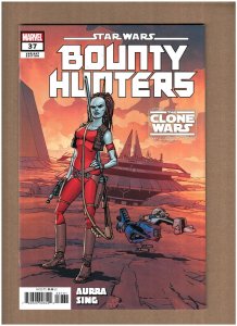 Star Wars Bounty Hunters #37 Marvel 2023 Clone Wars Variant Aurra Sing NM- 9.2